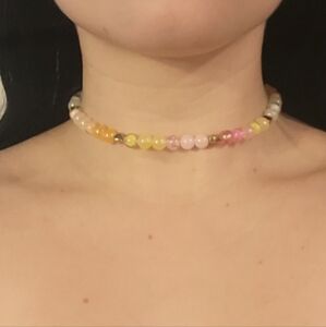 Kids Multicolor Beaded Choker Necklace